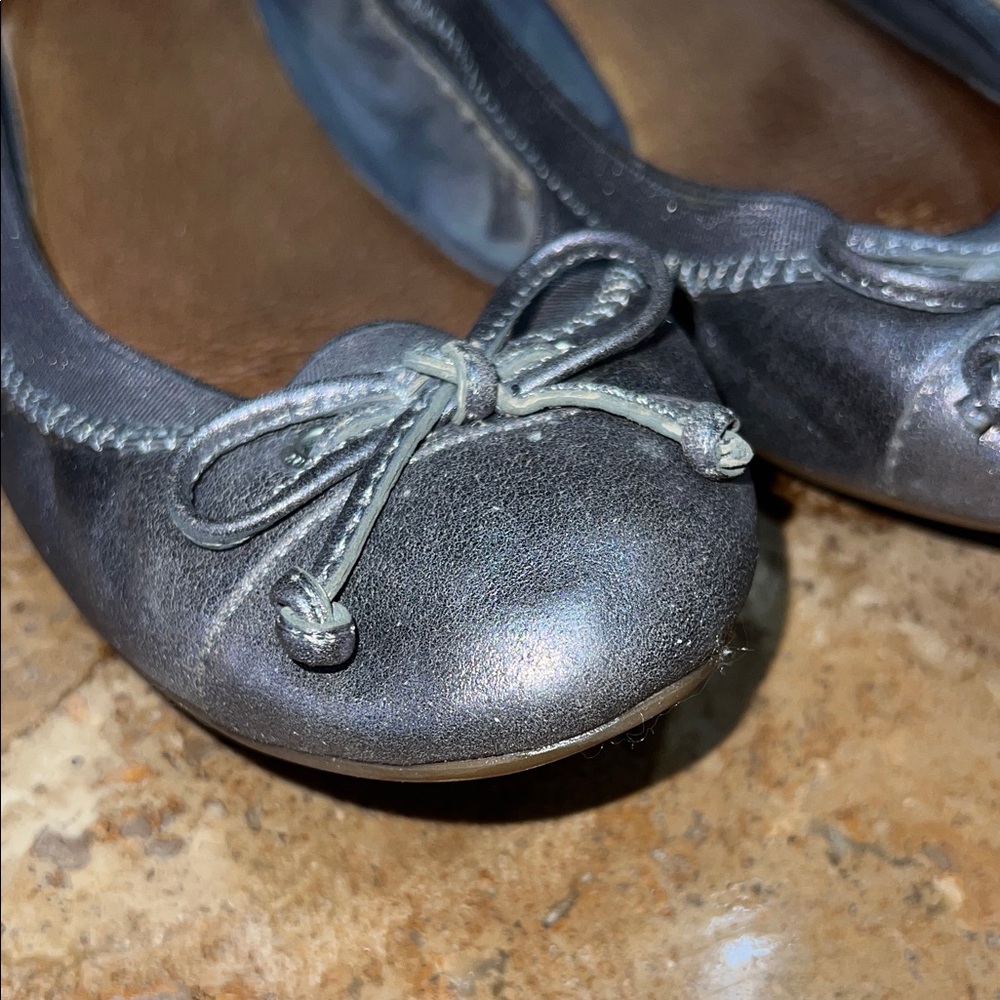 Sperry ballet flats loafers size 8.5-sparkly gray - Picture 1 of 7